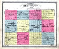 Outline Map, Emmet County 1918